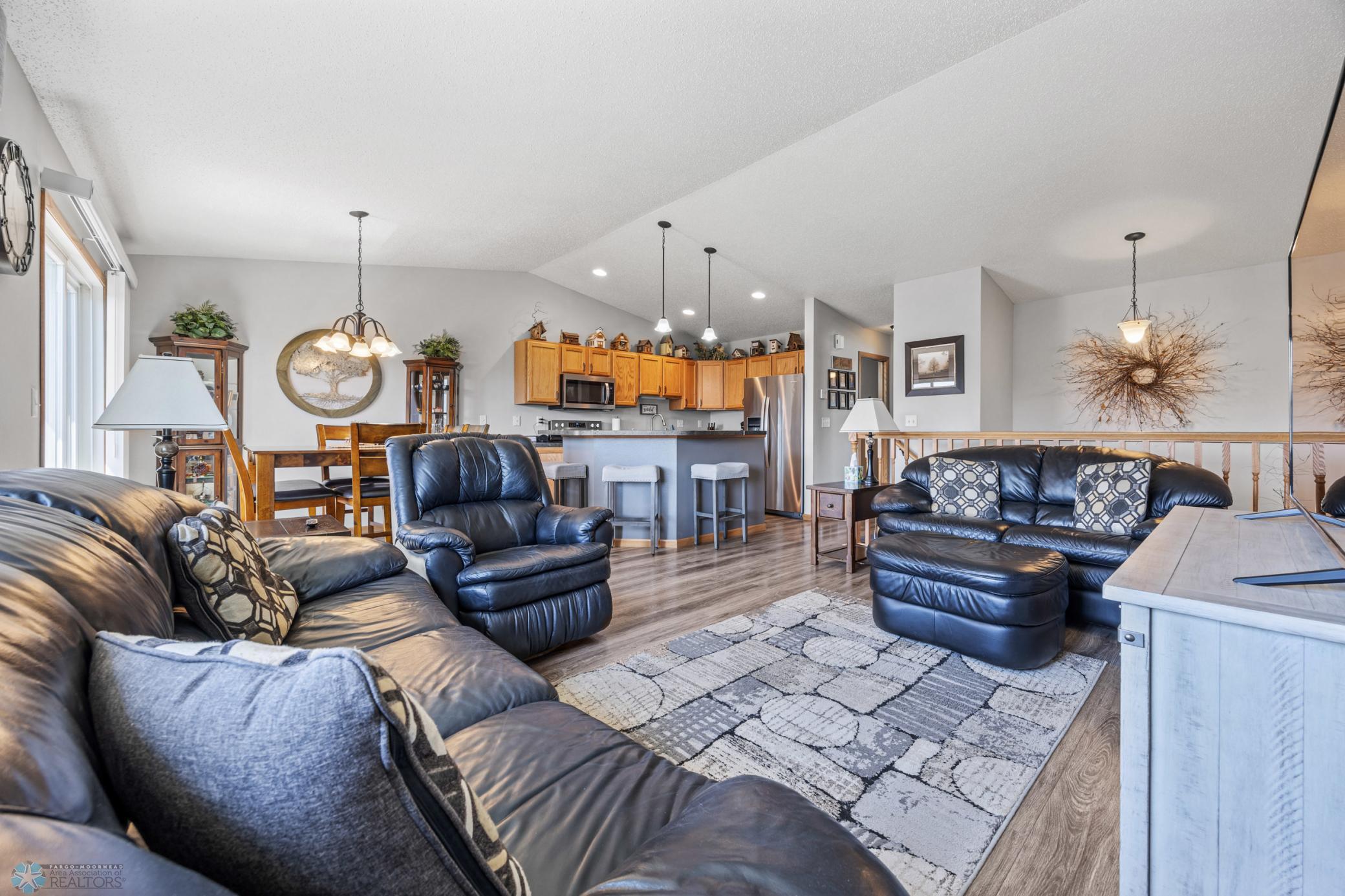 Living Room, Kitchen, & Dining Room
