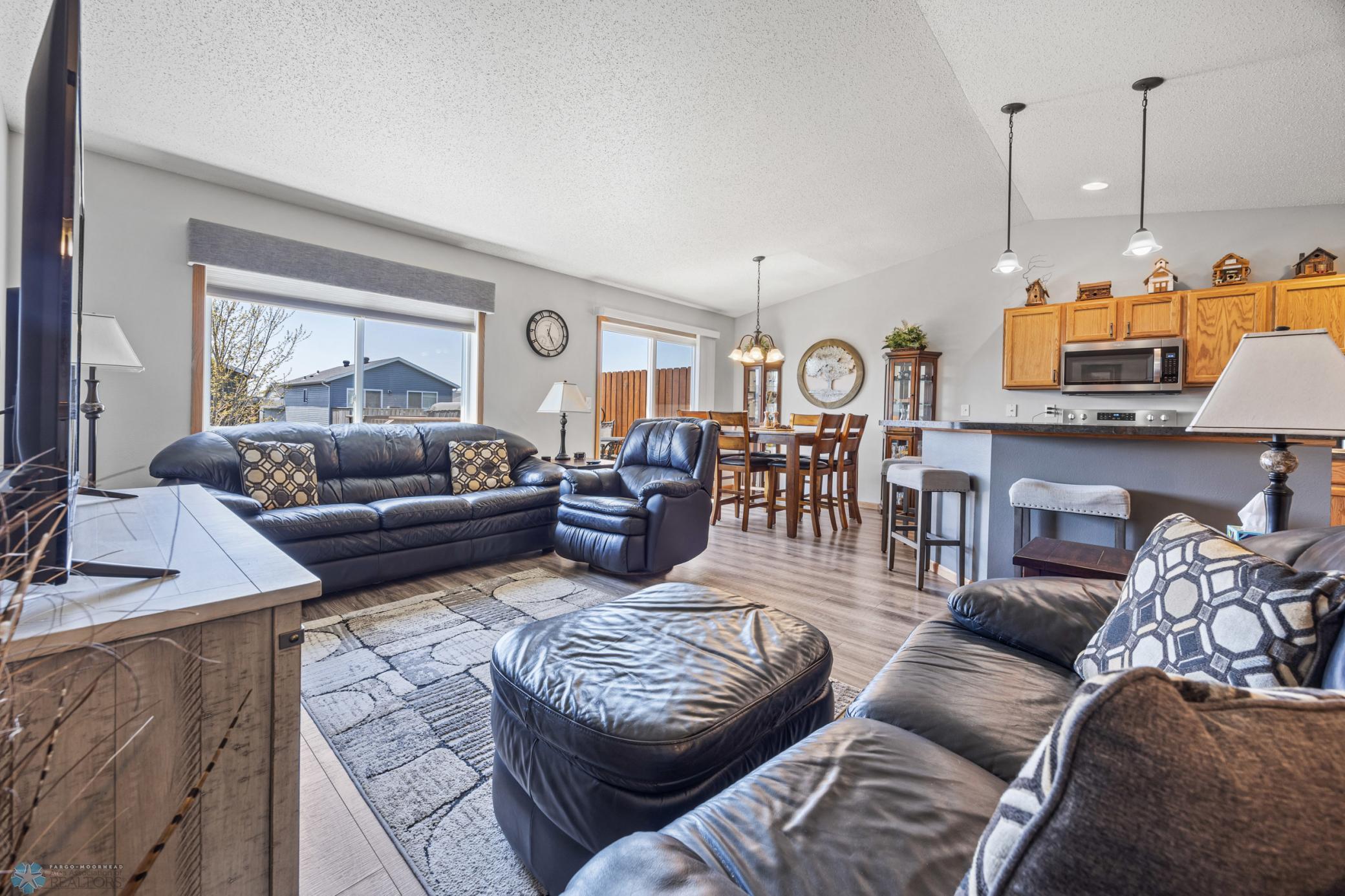 Living Room, Kitchen, & Dining Room