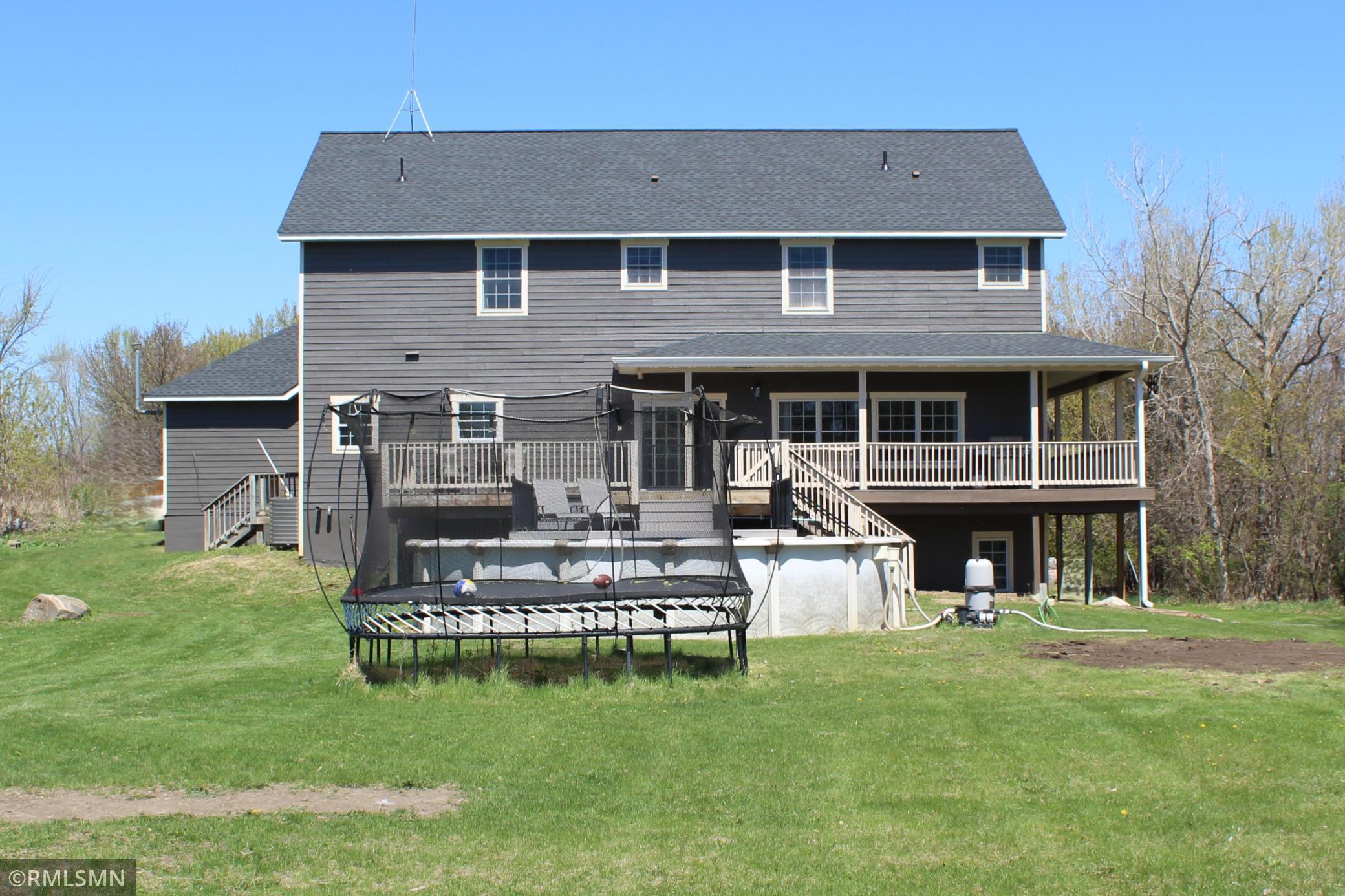 View of the home from the back yard