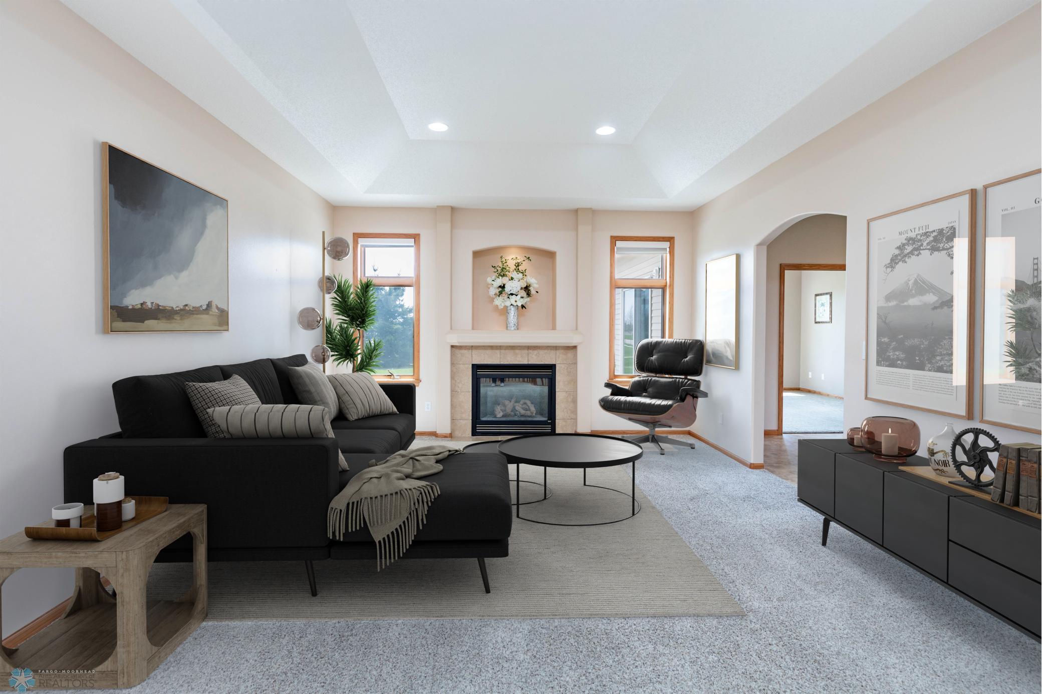 Living Room Virtually Staged