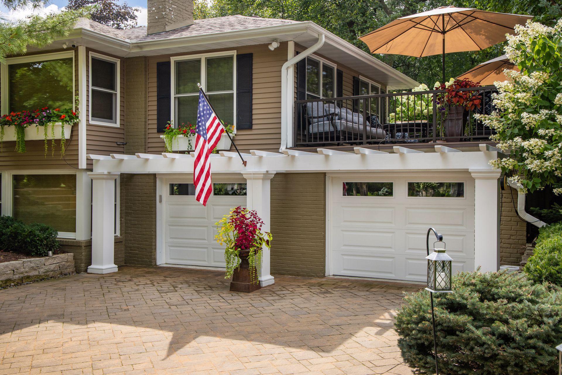 Enjoy a heated 2 car garage with epoxy floor coating