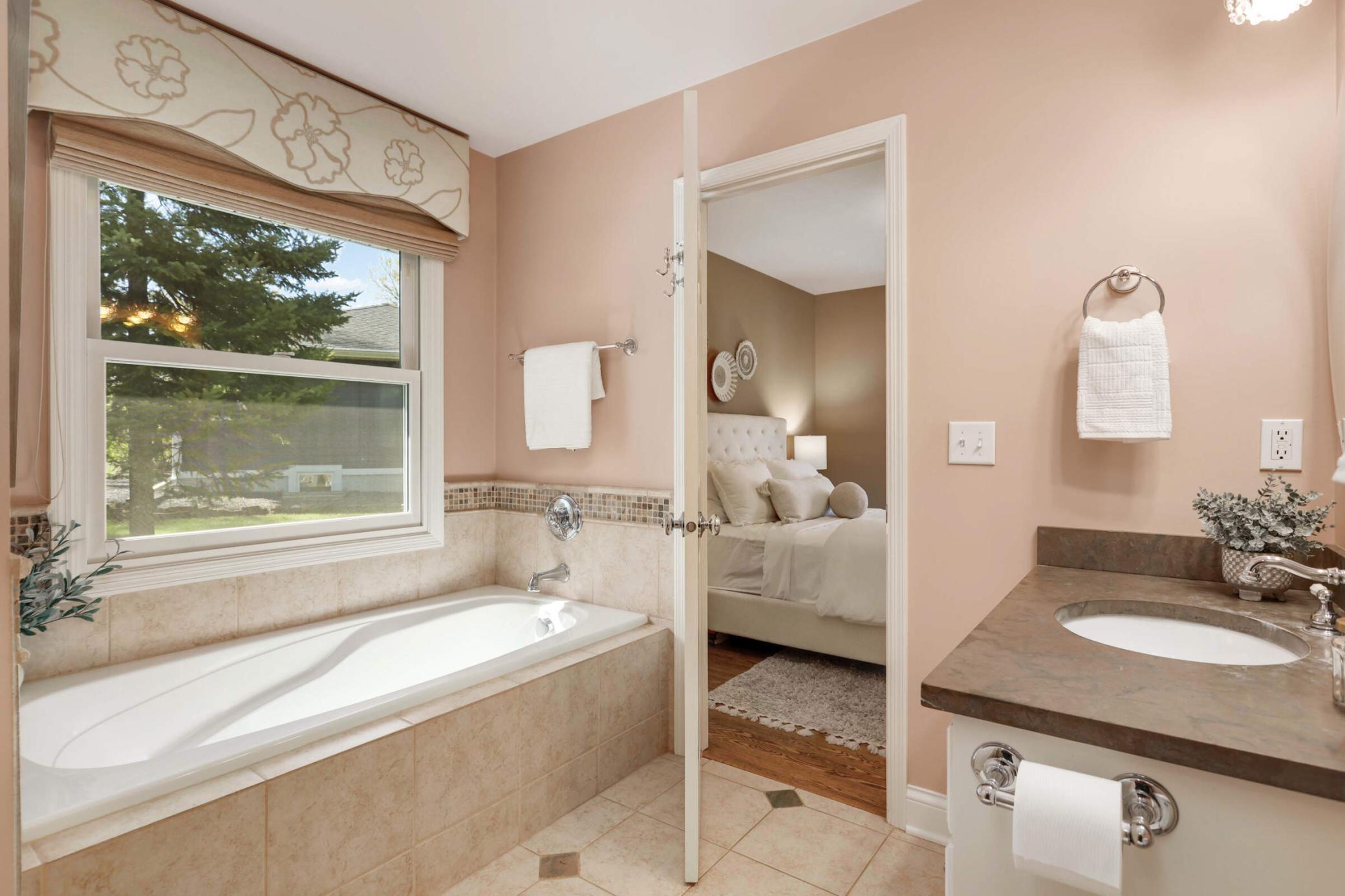 Soak the day away with a great book and glass of wine