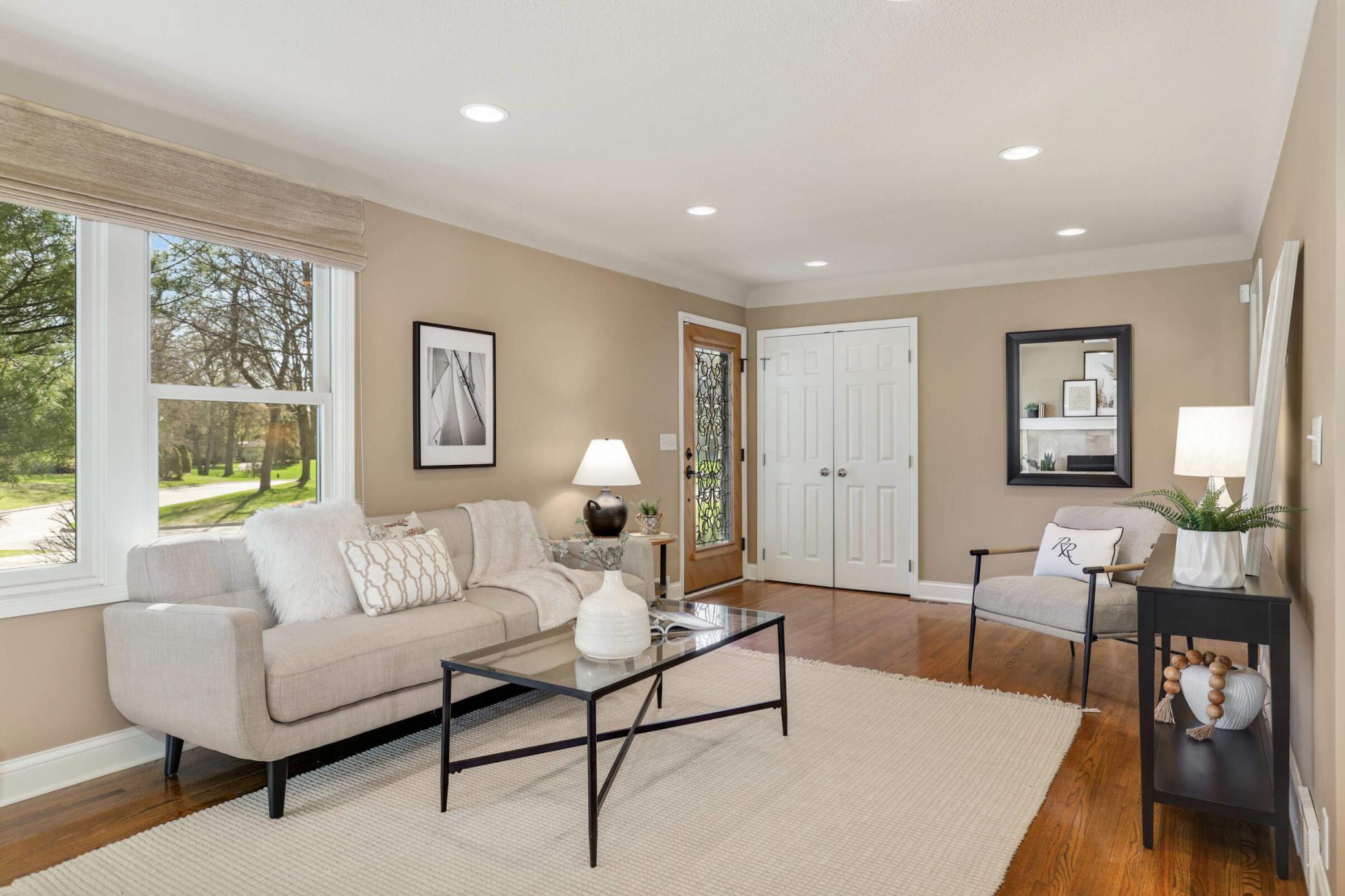 Notice gorgeous hardwood floors throughout the entire main floor.