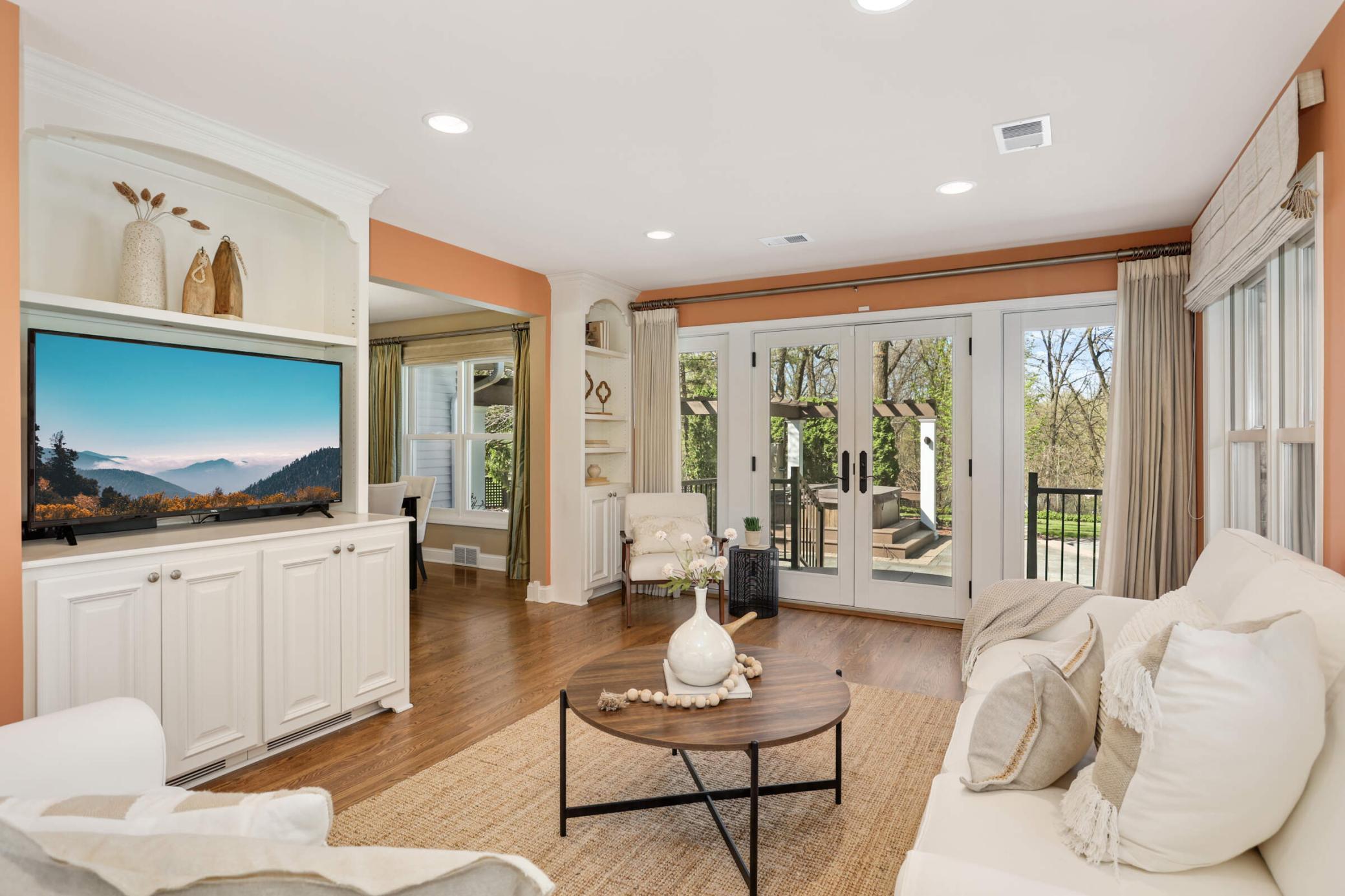 Easy access to the award-winning backyard - perfect for summer enjoyment