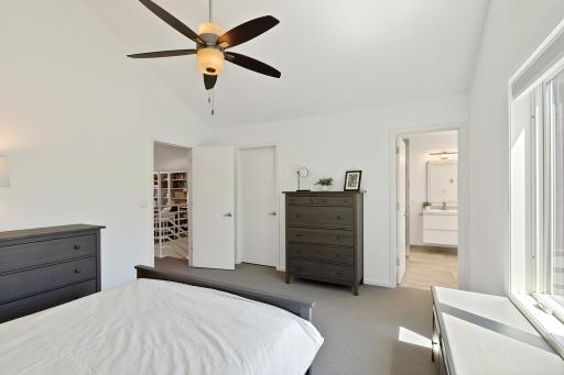Primary has a walk-in closet and an ensuite full bathroom.