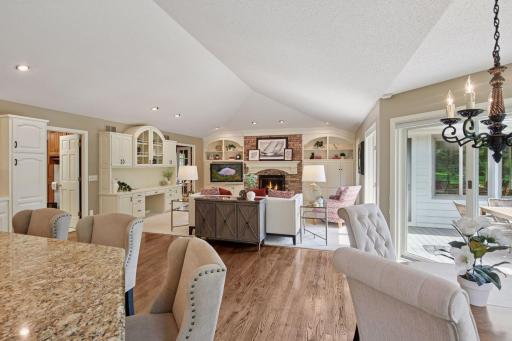 Open floor plan allows for continuity into the main level family room