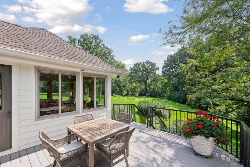 What an ideal spot to enjoy the backyard views