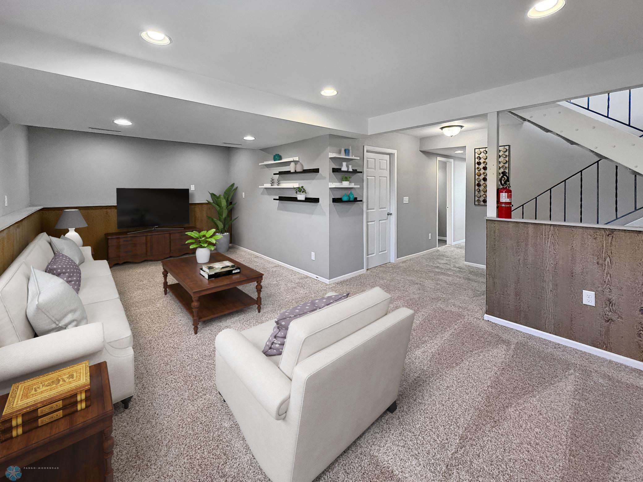Virtually Staged- Family Room