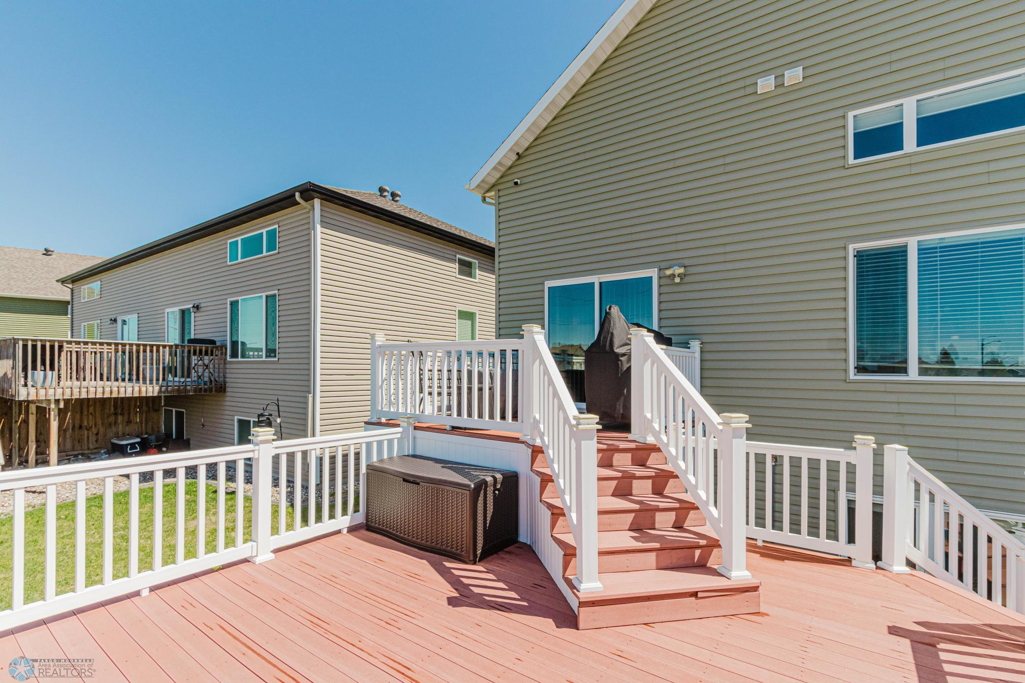 Tiered deck, maint free decking