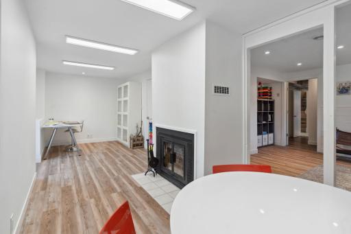This space is perfect for receiving clients or working from home in a bright, well-lit, and private setting
