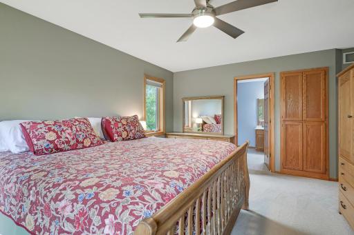 Enormous primary suite with ample natural light, large walk-in closet and ensuite bath.