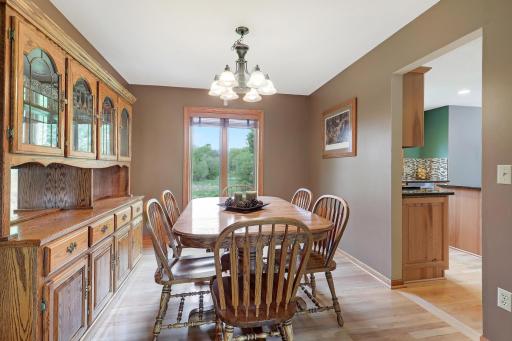 Private dining room with views overlooking the tranquil back yard.