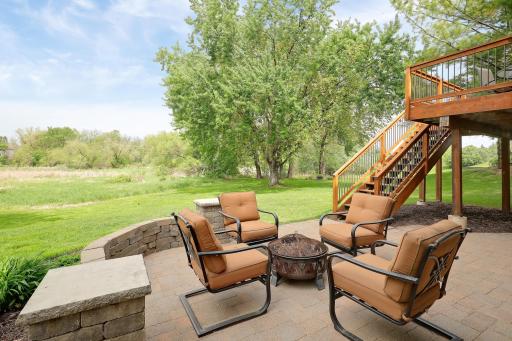 Enjoy summer bonfires on your brick patio!
