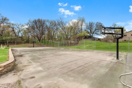 On-site basketball court offers a great space for recreation, right within the neighborhood.
