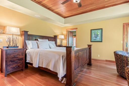 Spacious Owners' BD with ceiling details