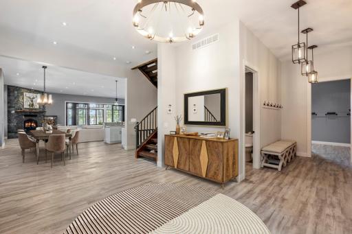 Seamless flow through main level - ideal for entertaining.