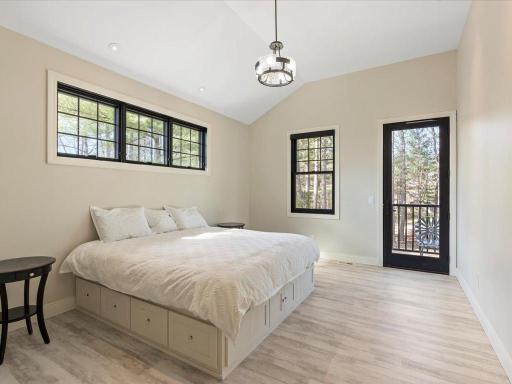 Enjoy great views of the surrounding serene nature in your room and on the deck!