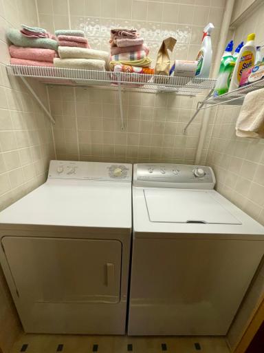 Convenient main floor laundry. Washer and Dryer are included in the sale.