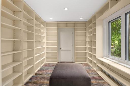 The 3rd bedroom can be a flex space for an office/ library or even a walk-in closet