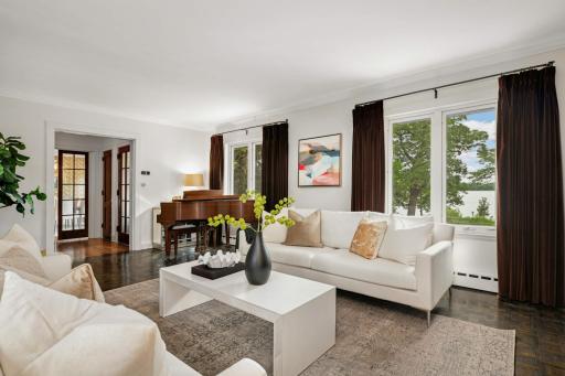 Wood floors and newer windows to the lake