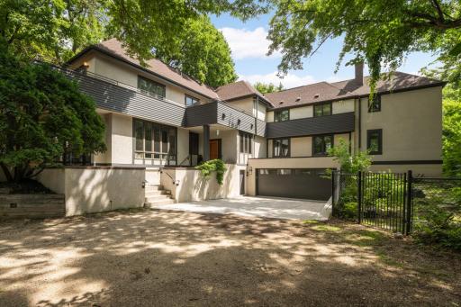 View of the back of the home from the driveway approach