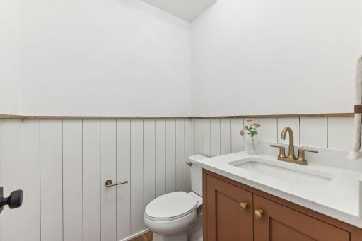 Functional and full of styleâthe Powder Room features thoughtful finishes and a clean, modern look that makes a lasting impression.