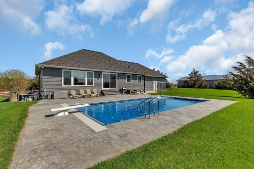 Take A Relaxing Dip In The Heated Swimming Pool