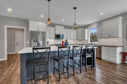Large Center Island In The Kitchen