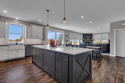 View Of Kitchen And Living Room