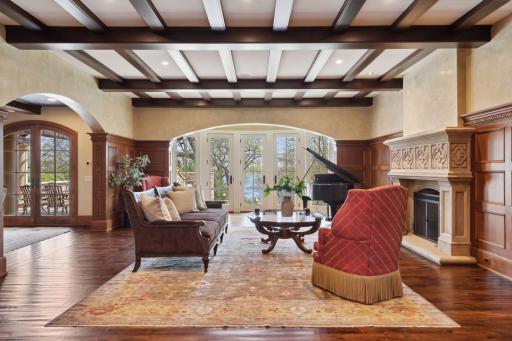 Beginning with a wonderful living room.