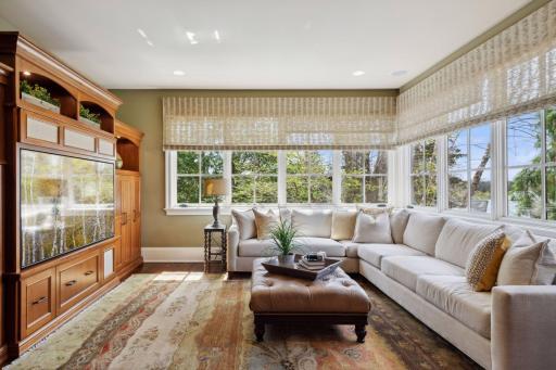 A simply delightful, main floor family room.