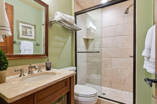 With ensuite bathroom.