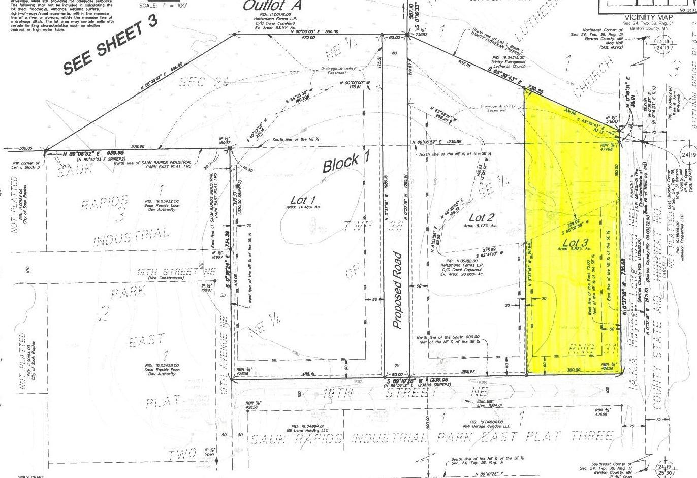 Property photo for xxx Lot 3, Sauk Rapids, MN 56379