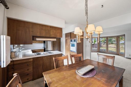 Informal dining room facing Kitchen and Living Room