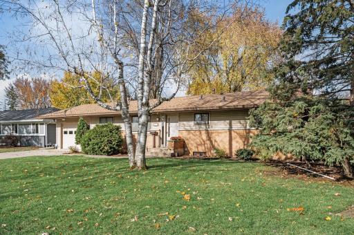 Meticulously maintained front yard and landscaping