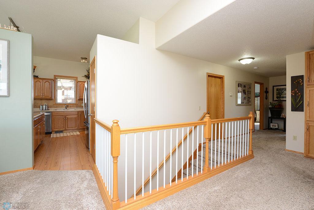 Open rail to lower level