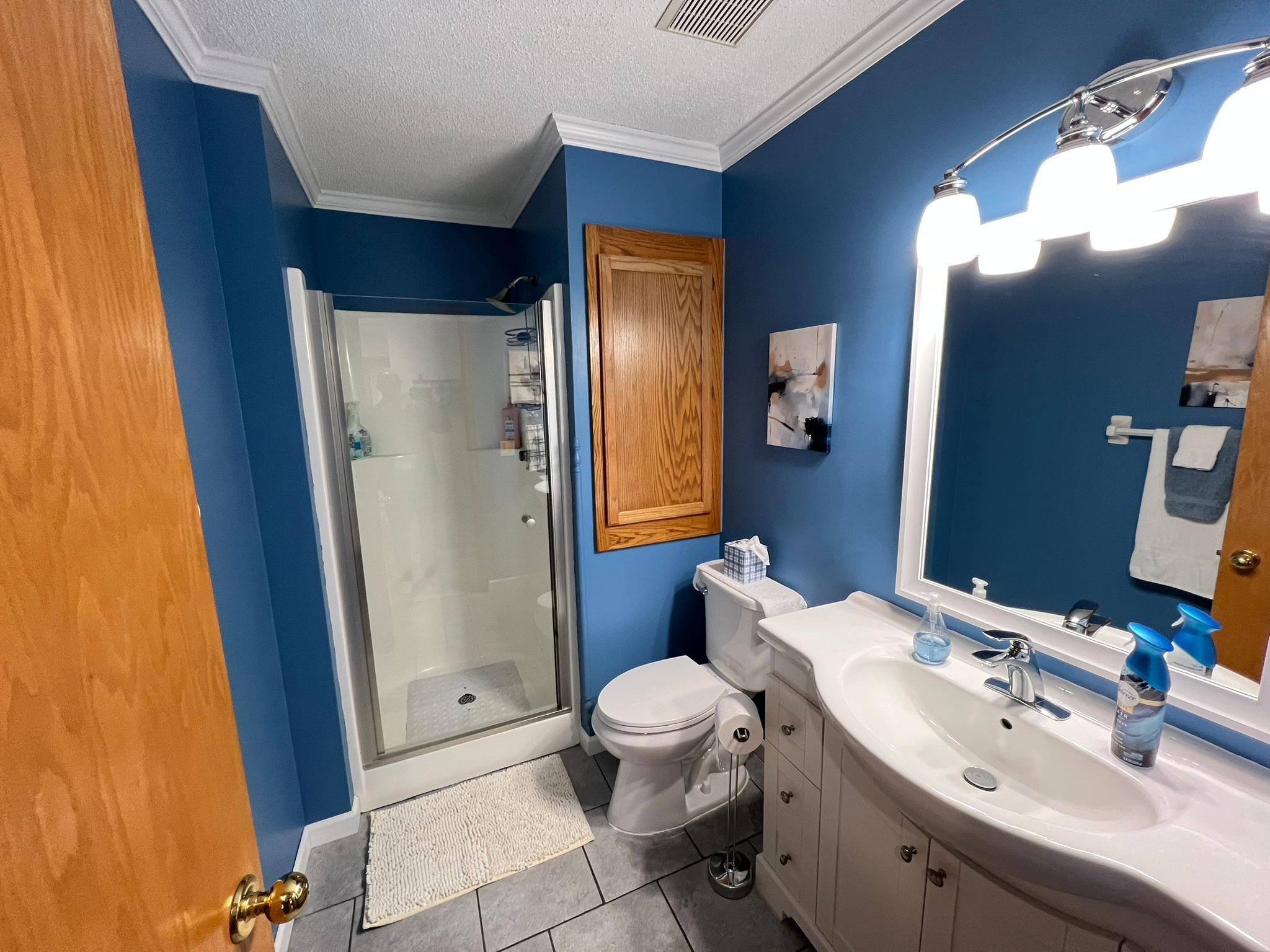 Recently updated 3/4 main floor bath.