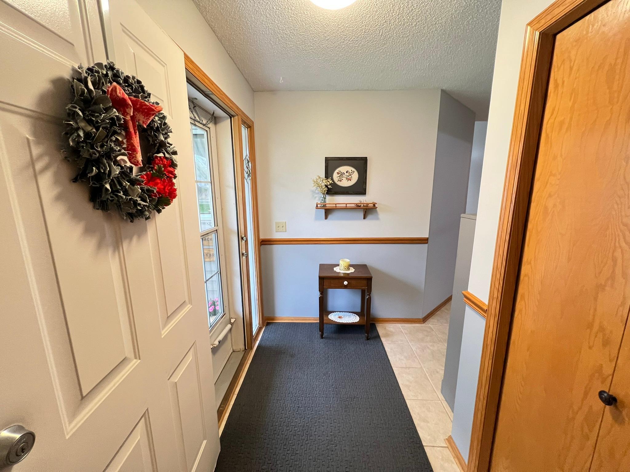 Entrance from attached garage