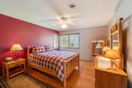 4th bedroom with bold accent wall and great natural light
