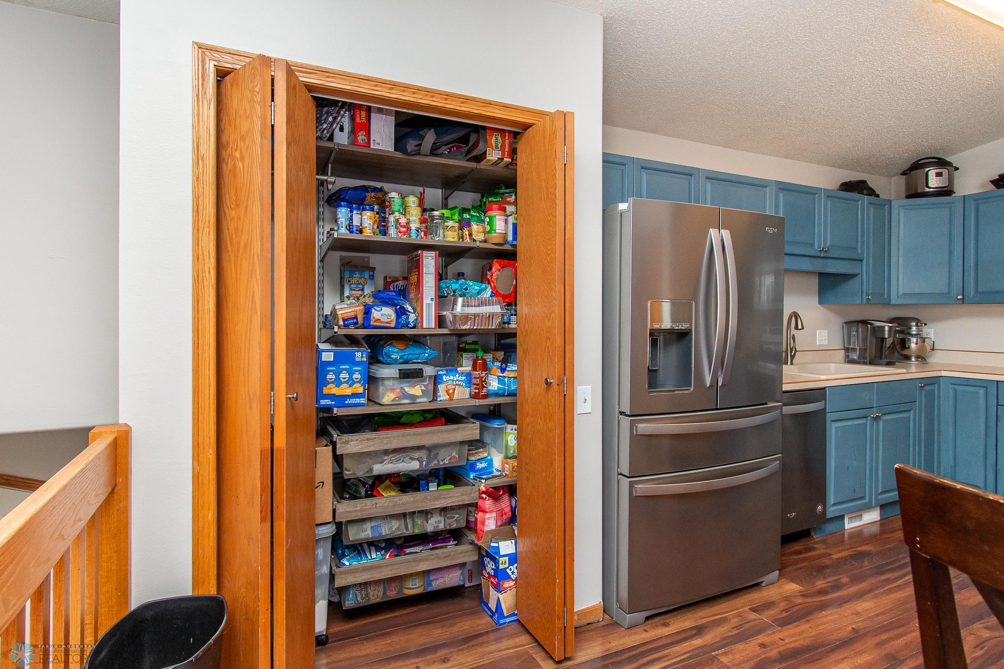 Pantry Closet with Roll Outs