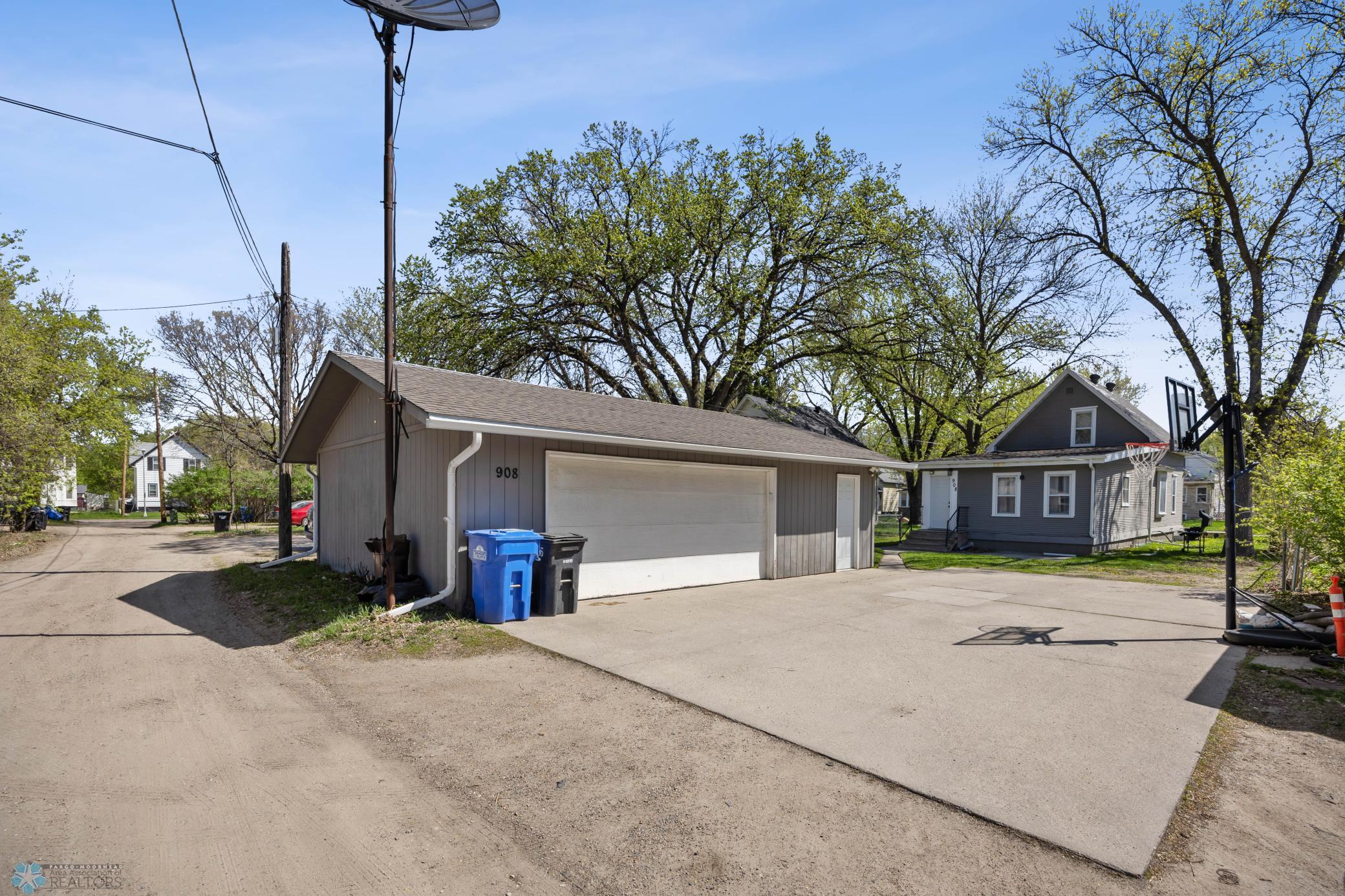 Oversized double garage