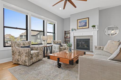 Open concept, 10 foot high ceilings on the main level!