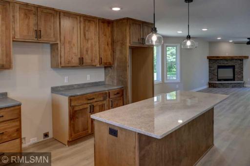 The home was built with the option for either a gas or electric range.