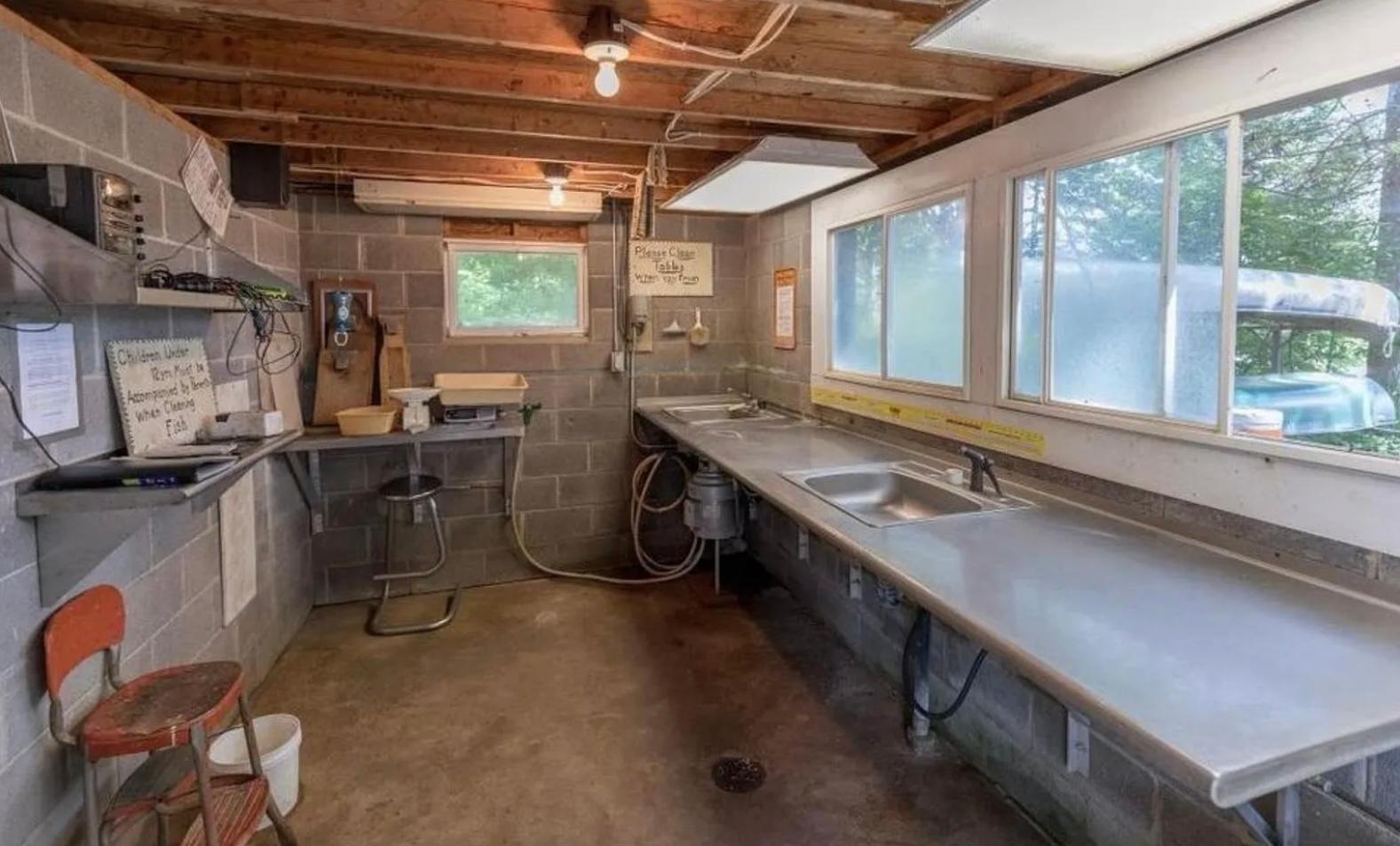 fish cleaning house
