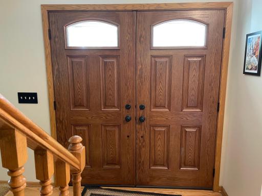 Non warp, non crack fiberglass double doors