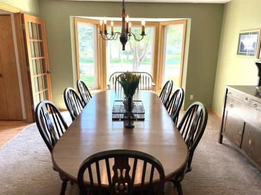 16x15 living room with bowed window used as dining room