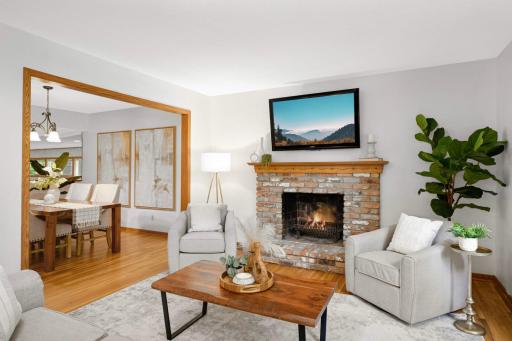 Lovely hardwood floors in the living room