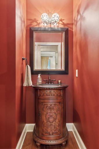 One of the two powder rooms on the main level.