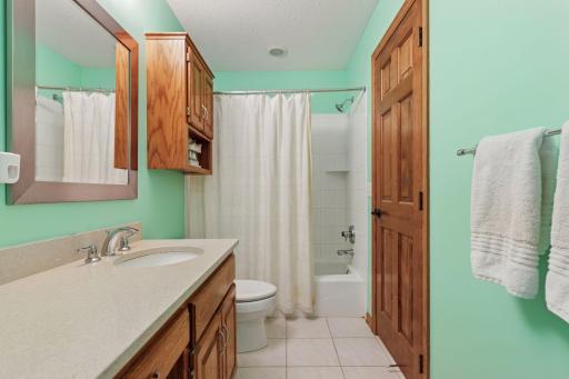 Full bathroom for one of the upper bedrooms.