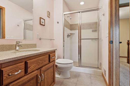 Private 3/4 bathroom for one of the bedrooms.